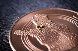 Tunturikultaa Lemmenjoelta  –Lapin kultaryntäys 150 vuotta -mitali