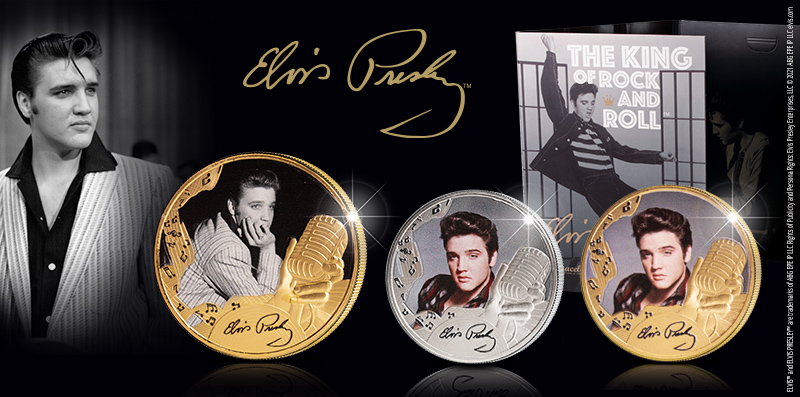 Viralliset Elvis Presley™ -keräilyrahat saatavilla Suomessa vain kauttamme