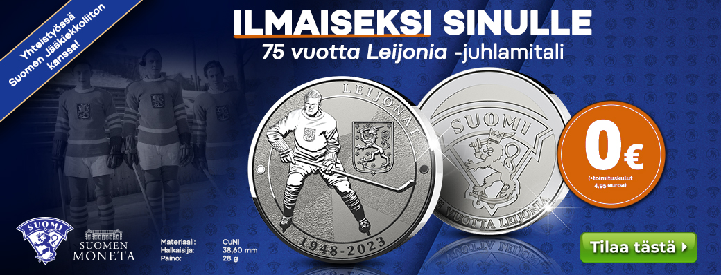 Tilaa ilmainen mitali ja juhli kanssamme Leijonien 75-vuotista taivalta!