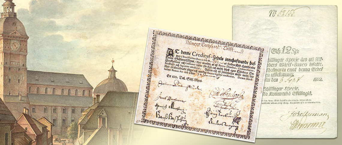 Stockholms Banco laski yli 360 vuotta sitten liikkeeseen Euroopan ensimmäiset setelit