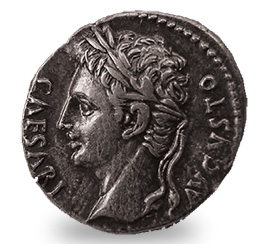 Keisari Augustuksesta on jäänyt muistoksi muun muassa denaareja