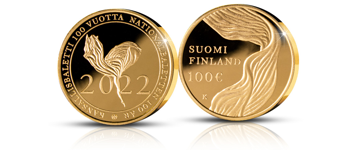 Suomen kansallisbaletti 100 vuotta -kultaraha