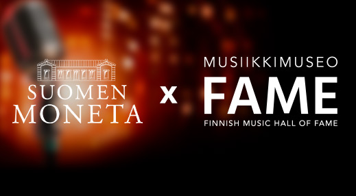 Yhteistyössä Musiikkimuseo Fame ja Suomen Moneta