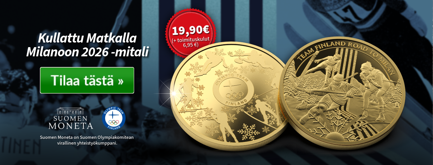 Matkalla Milanoon 2026 -mitali