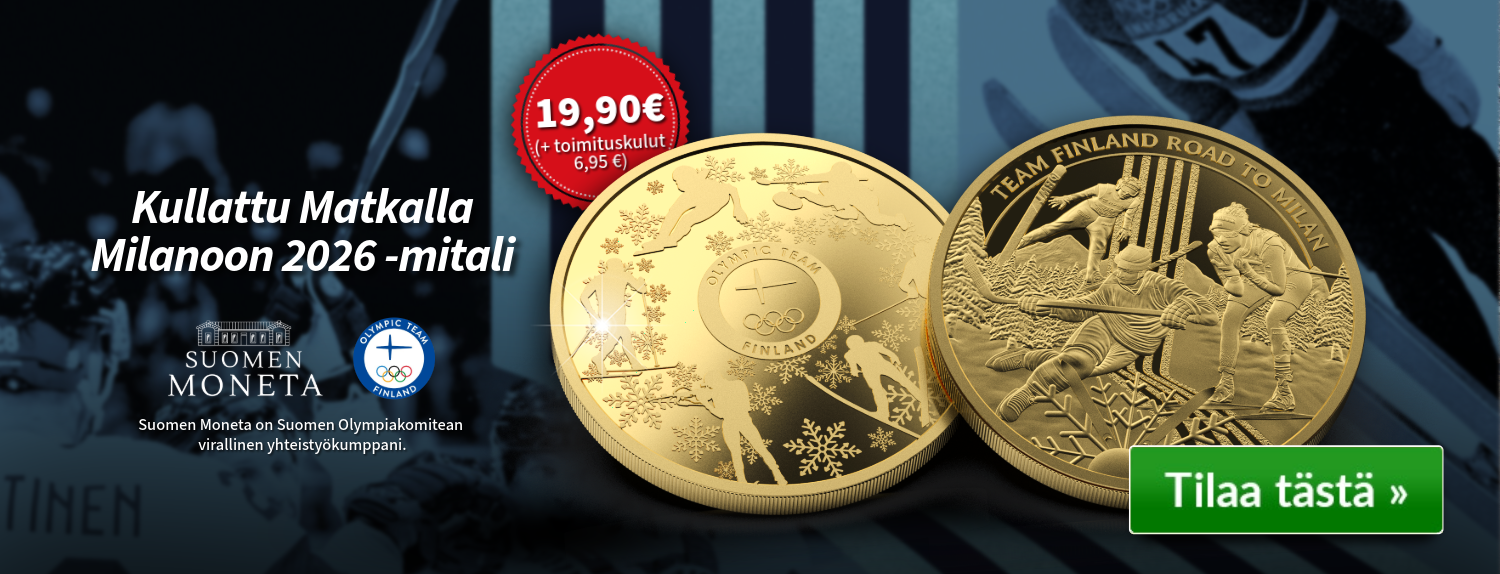 Matkalla Milanoon 2026 -mitali