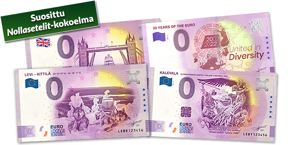 Kokoelmaan kuuluu sekä suomalaisia että kansainvälisiä seteleitä