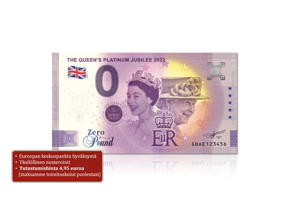 Suosittu nollaseteli kaivatun kuningattaren kunniaksi