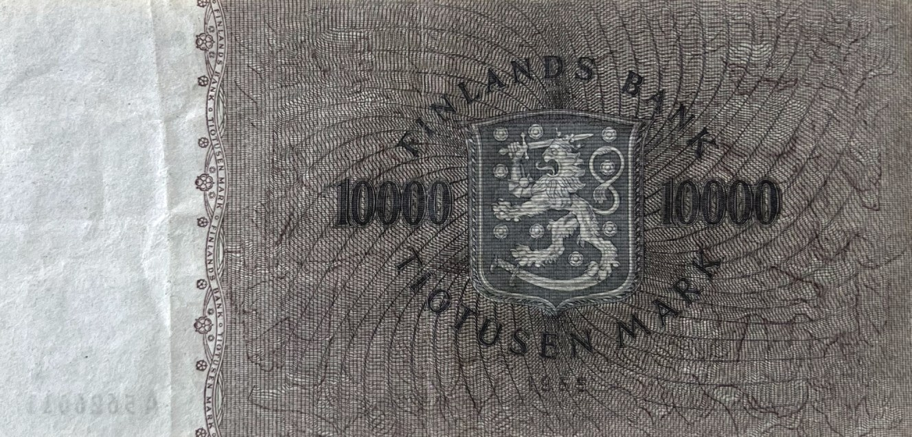 10000 mk seteli vuodelta 1955 2