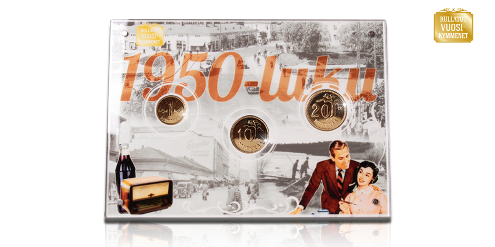 1950-luku akryyli kullatuilla markoilla 1950-luku akryyli kullatuilla markoilla