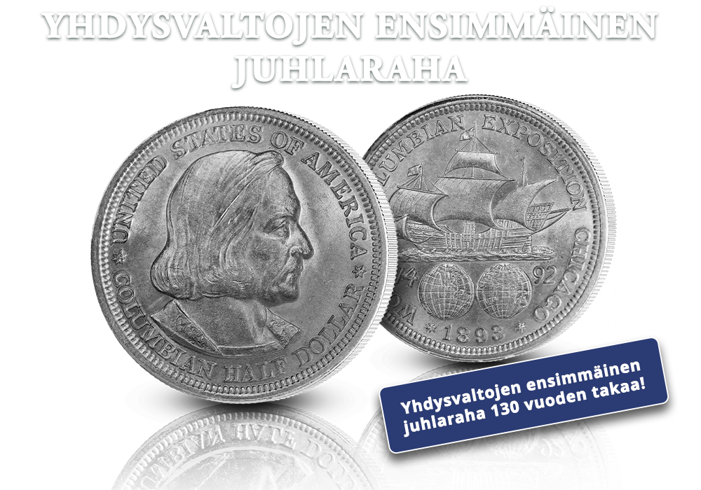 Yhdysvaltojen ensimmäinen juhlaraha kiehtoo keräilijöitä!