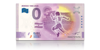 Diego Maradona 0 € -seteli 2020 