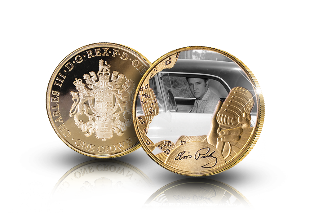 Virallinen Elvis Presley™ Love Me Tender -raha