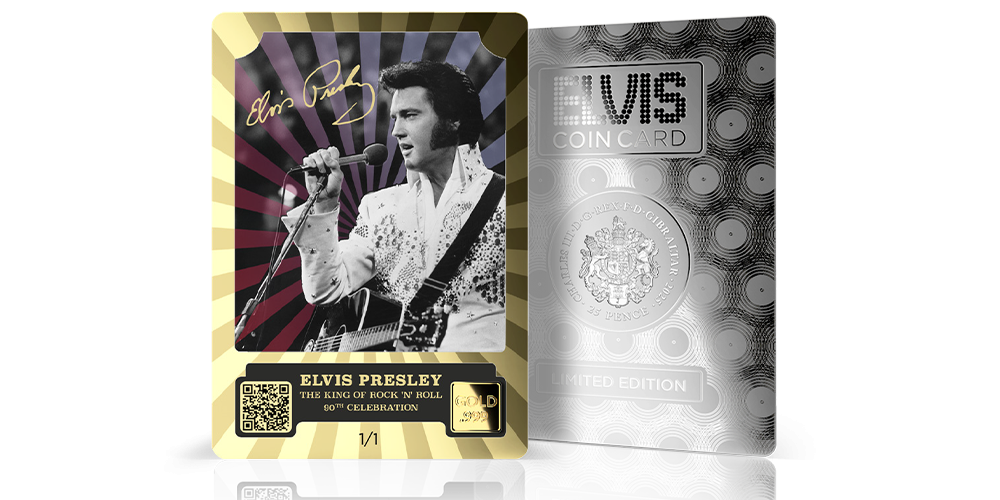 Virallinen Elvis Presley Coin Card 