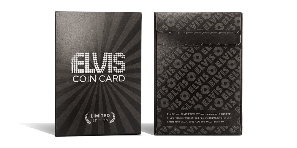Virallinen Elvis Presley Coin Card 
