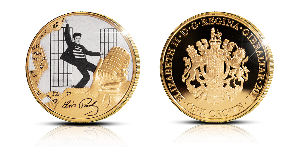 Legendaarinen Jailhouse Rock uudessa kullatussa rahassa! Legendaarinen Jailhouse Rock uudessa kullatussa rahassa!