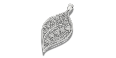 Hopeinen Kielo -riipus 