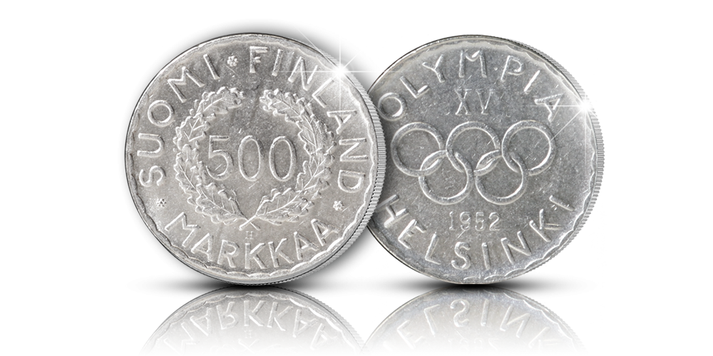 Ainutlaatuinen Helsinki 1952 hopearaha olympialaisten kunniaksi Ainutlaatuinen Helsinki 1952 hopearaha olympialaisten kunniaksi