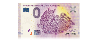Huuhkaja (Bubo bubo) 0 € -seteli 2020