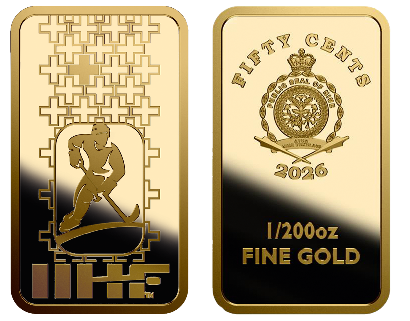 Jääkiekon MM kisat 2026 -kultaraha virallinen IIHF-tuote 1