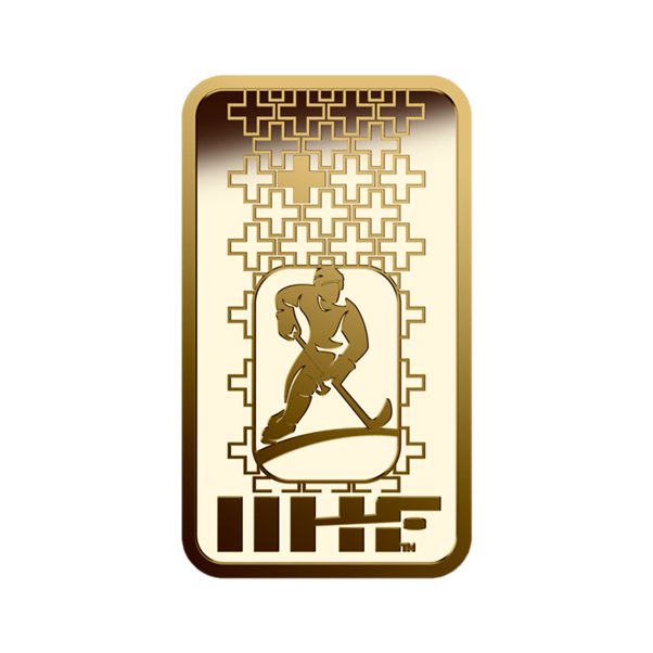 Jääkiekon MM kisat 2026 -kultaraha virallinen IIHF-tuote 2