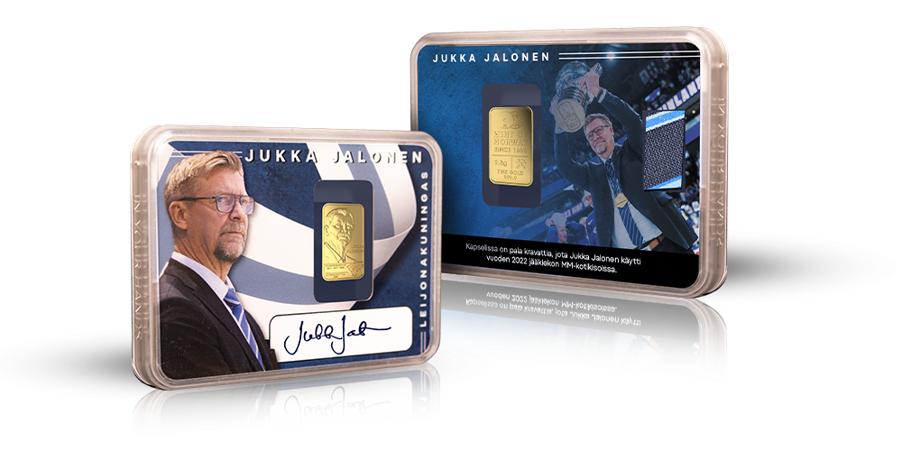 Jukka Jalonen -kultaharkko 2,5 g  Memorabilia edition