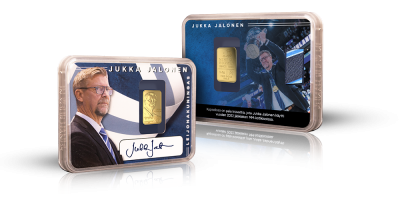 Jukka Jalonen -kultaharkko 2,5 g  Memorabilia edition 