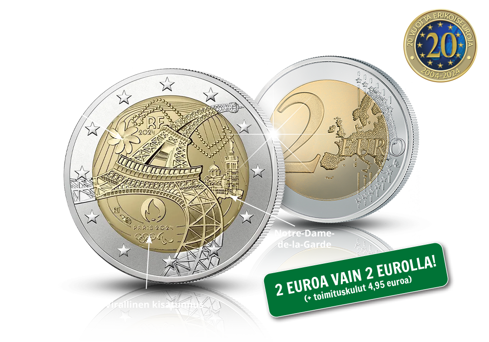 Tilaa nyt 2 euroa 2 eurolla