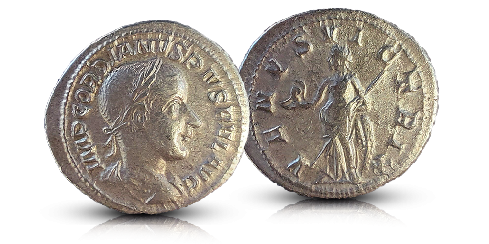 Keisari Gordianus III:n hopeadenaari Keisari Gordianus III:n hopeadenaari