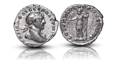 Keisari Trajanuksen hopeadenaari 