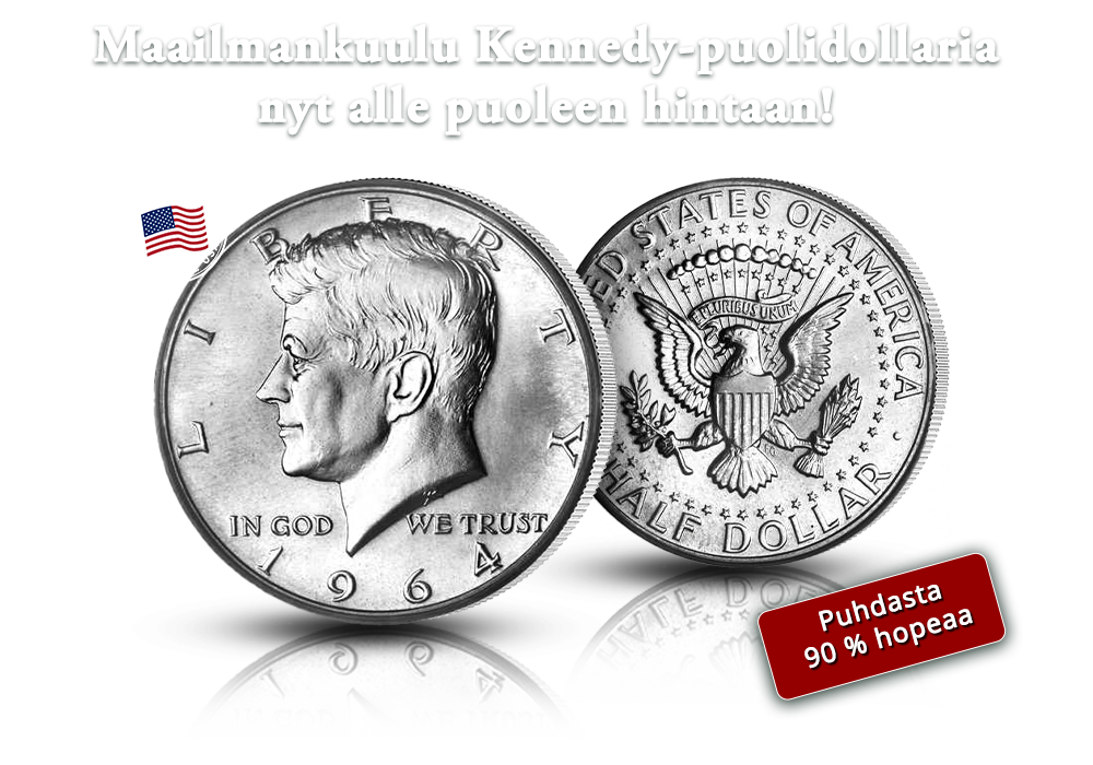 Kuuluisa presidentti kuuluisassa hopearahassa