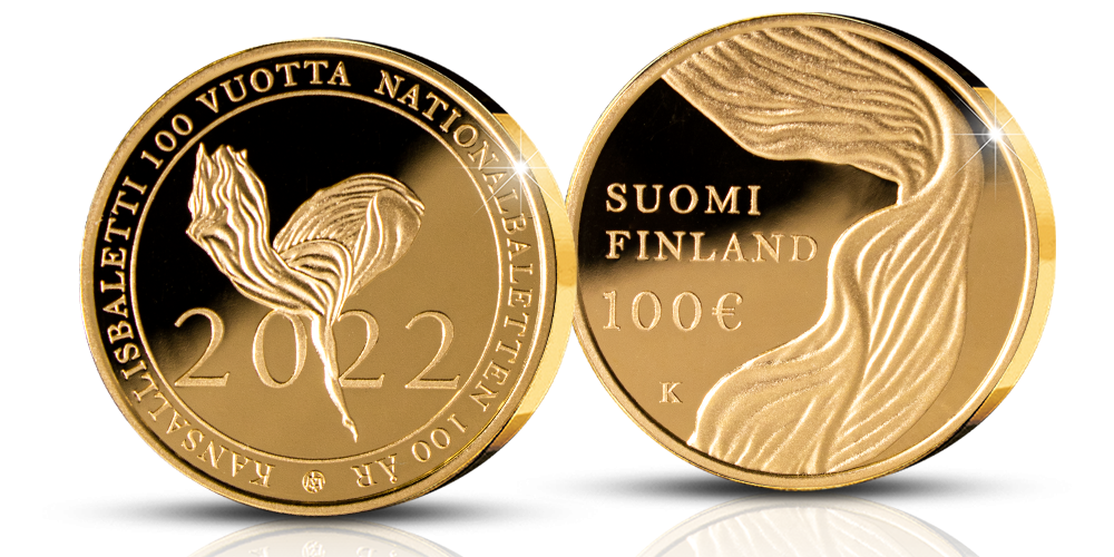 Suomalaiset kultaiset juhlarahat -kestotilaus: Suomen kansallisbaletti 100 vuotta -kultaraha
