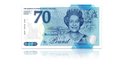 Kuningatar Elisabet II:n 70-vuotisjuhlaseteli 2022