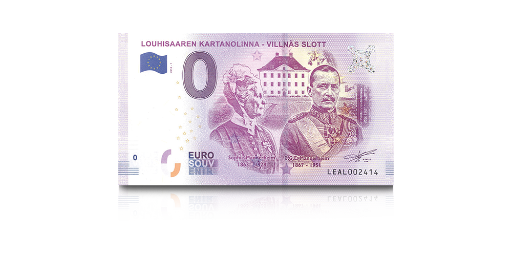 Kysyttyyn nollaseteliin on kuvattu C. G. E. Mannerheim sekä hänen sisarensa Sophie Mannerheim Kysyttyyn nollaseteliin on kuvattu C. G. E. Mannerheim sekä hänen sisarensa Sophie Mannerheim