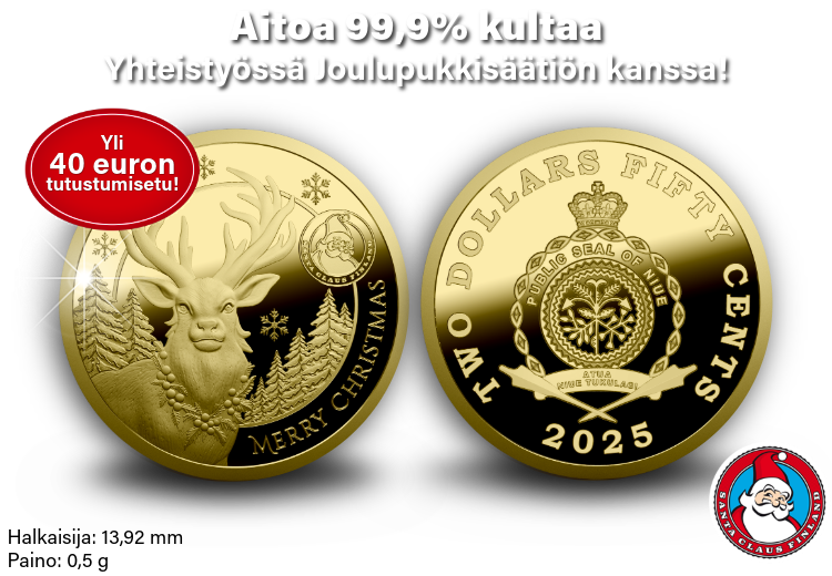 Jouluinen kultaraha - paljon iloa pienell&auml; hinnalla! 