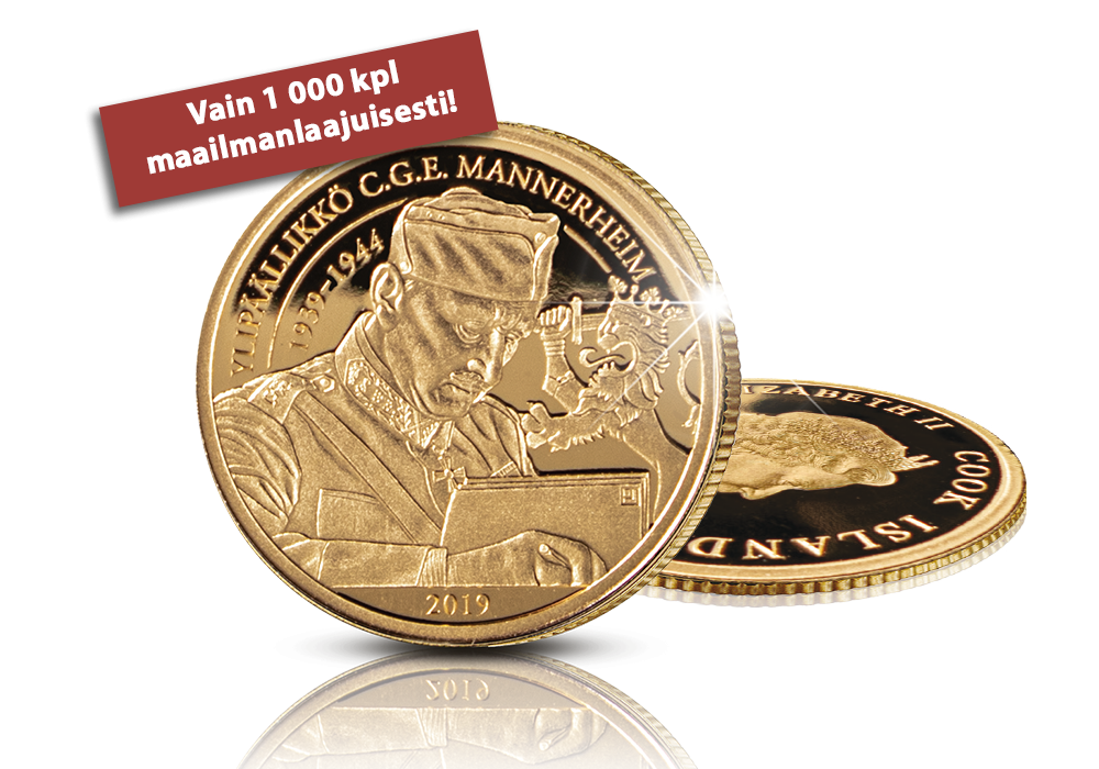 Maailman pienet kultarahat -kokoelma: Manneheim-kultaraha 2019 Maailman pienet kultarahat -kokoelma: Manneheim-kultaraha 2019