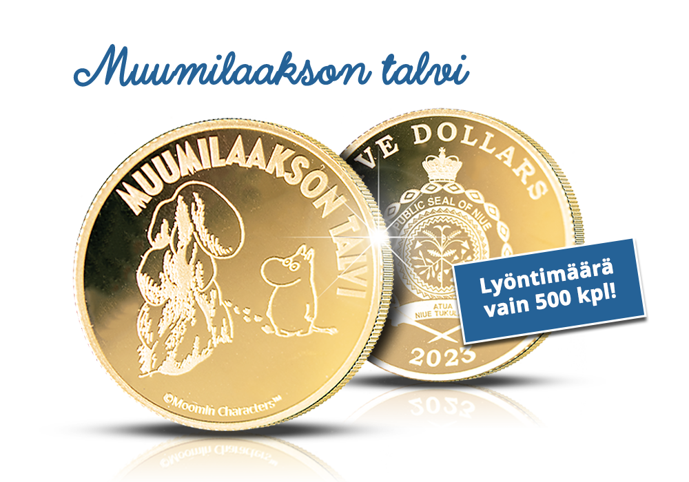 Taikatalvi-kirjan inspiroima Muumilaakson talvi -kultaraha 