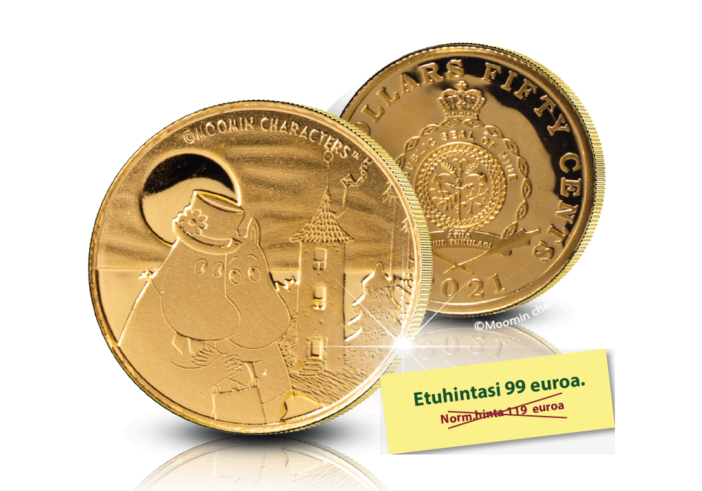 Virallinen Muumi-kultaraha "Muumitalo"