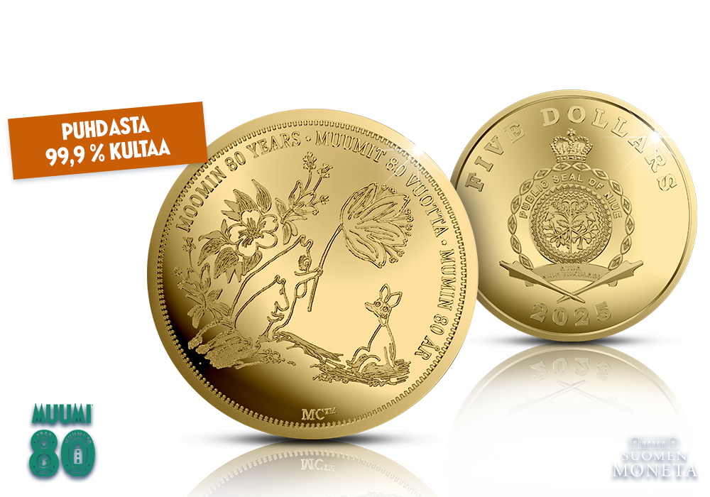 Virallinen Muumit 80 vuotta -juhlaraha