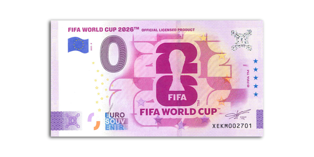 Nollasetelit-kokoelma: FIFA 2026 Trophy (2)