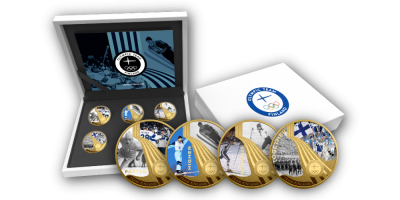 Olympialegendat neljän rahan rahakokonaisuus