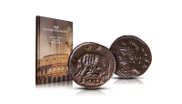  Romulus ja Remus pronssifollis sekä Roomalaisten rahojen keräilyopas