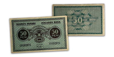 Seteleiden vuosikymmenet -kokoelma: 50 penni 1918 