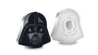 Näyttävä 1 unssin Darth Vader -muotoraha