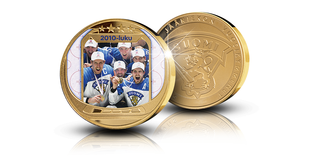 Jääkiekon vuosikymmenet -kokoelman 2010-luku mitali Jääkiekon vuosikymmenet -kokoelman 2010-luku mitali