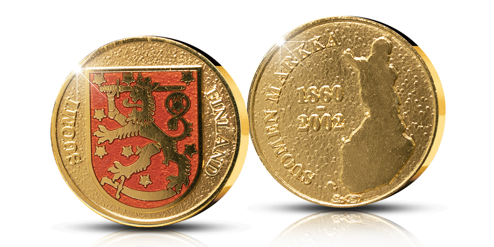  Suomen markka 1860-2002 -kultamitali 