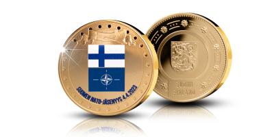Kullattu Suomen NATO-jäsenyys -mitali