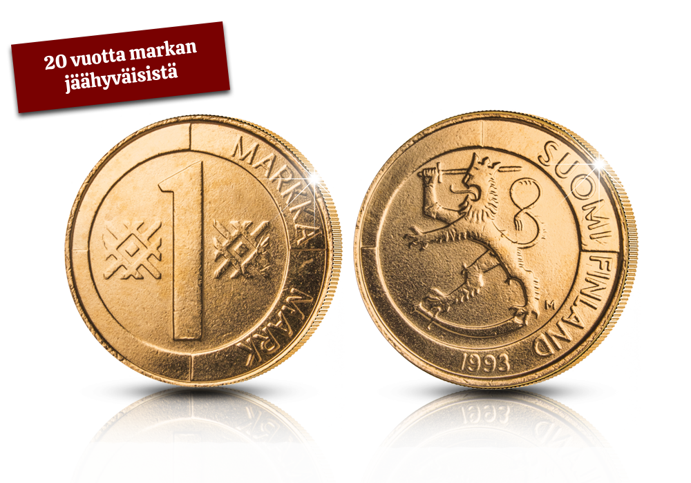 Suomen viimeinen 1 markan raha