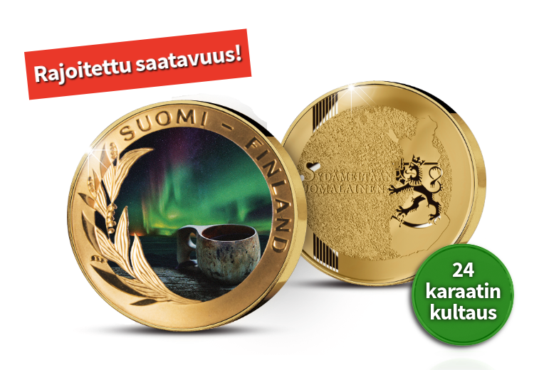 Lapin lumoa mitalissa