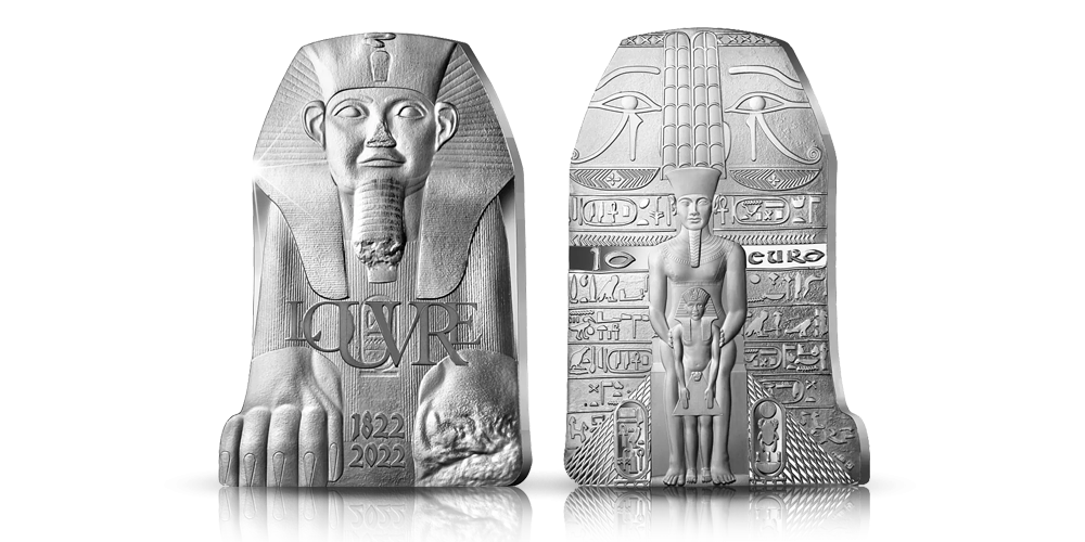 Taideteosta muistuttava Tutankhamon-hopearaha Taideteosta muistuttava Tutankhamon-hopearaha