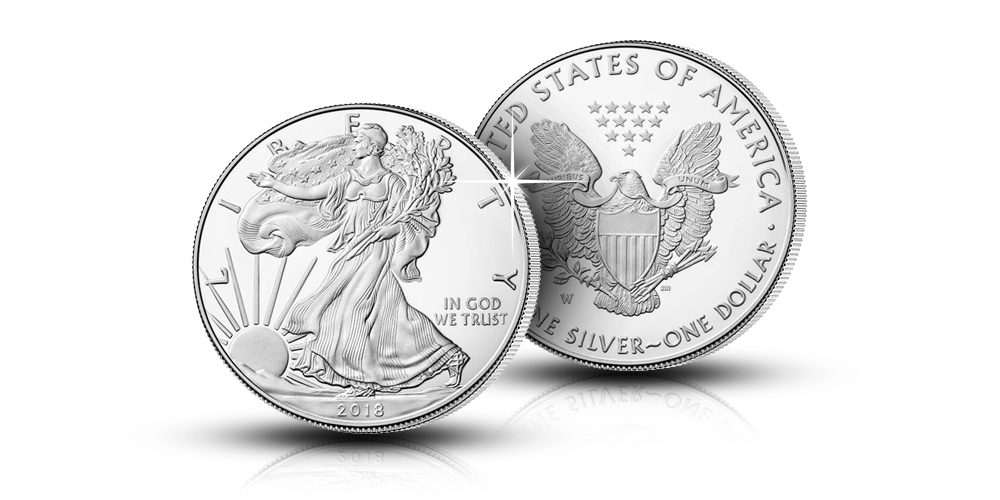 Silver Eagle 2018 -hopearaha Yhdysvalloista Silver Eagle 2018 -hopearaha Yhdysvalloista